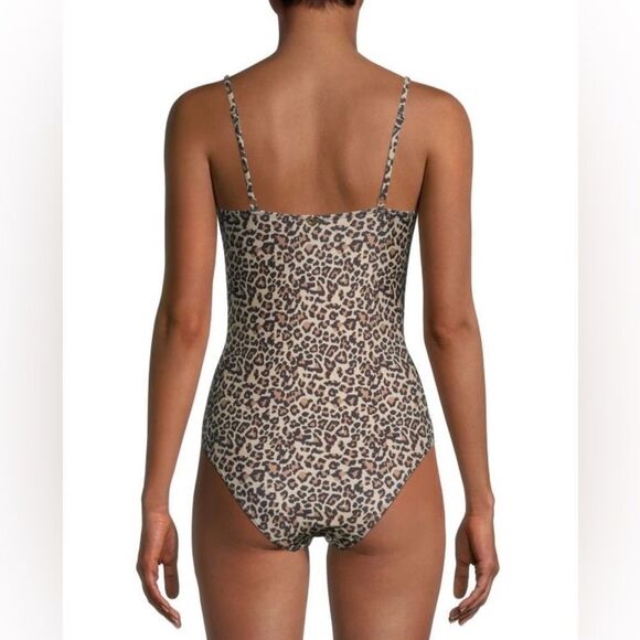 NWT- CATHERINE Malandrino- leopard print one piece- Size XL - Picture 3 of 12
